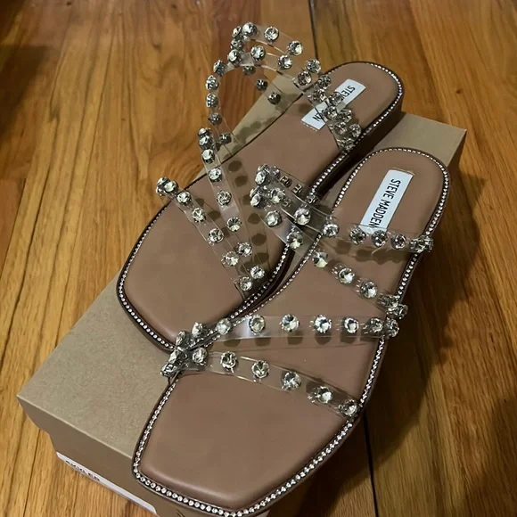 Steve Madden Skyler clear sandals - Picture 1 of 6